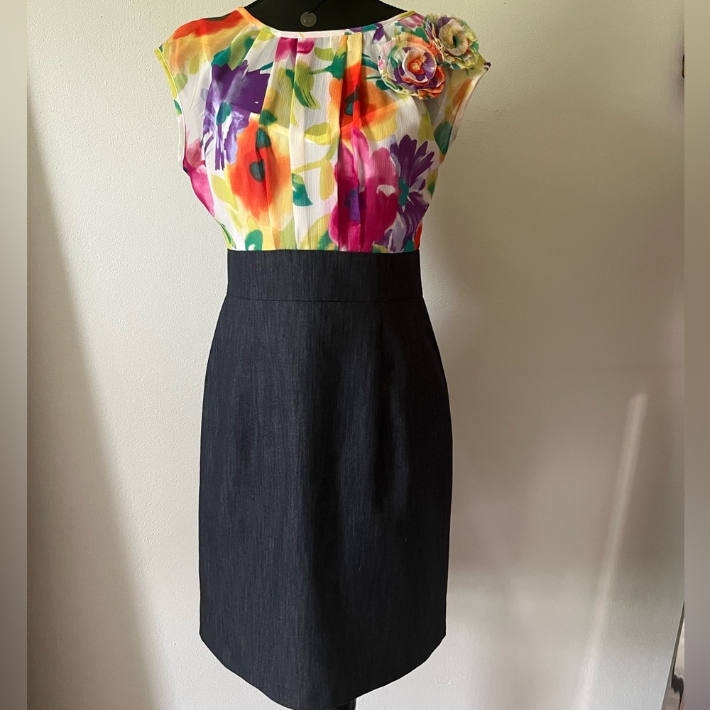 Alyx Floral and denim dress size 6